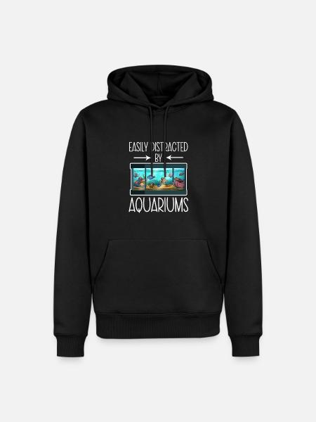 Aquarium Fish Gift - Men’s Premium Organic Hoodie - black