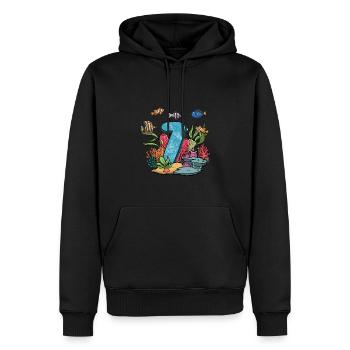 Aquarium Fisch Geschenk - Männer Premium Bio Hoodie - Schwarz - Vorne - Nico (187cm)