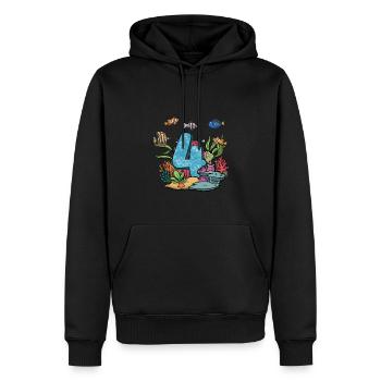 Aquarium Fisch Geschenk - Männer Premium Bio Hoodie - Schwarz - Vorne - Nico (187cm)