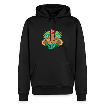 Mammut - Männer Premium Bio Hoodie - Schwarz - Vorne - Nico (187cm)