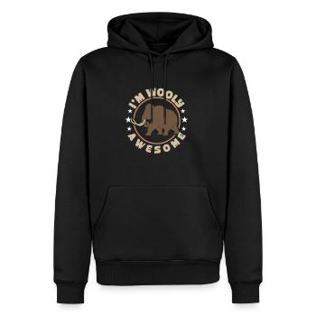 Mammut - Männer Premium Bio Hoodie - Schwarz - Vorne - Nico (187cm)
