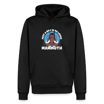 Mammut - Männer Premium Bio Hoodie - Schwarz - Vorne - Nico (187cm)