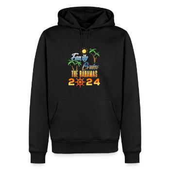 Cadeau de bateau de croisière - Sweat à capuche Premium bio Homme - noir - Devant - Nico (187cm)