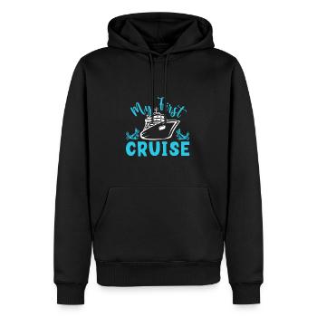 Cadeau de bateau de croisière - Sweat à capuche Premium bio Homme - noir - Devant - Nico (187cm)