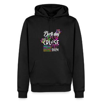 Cadeau de bateau de croisière - Sweat à capuche Premium bio Homme - noir - Devant - Nico (187cm)