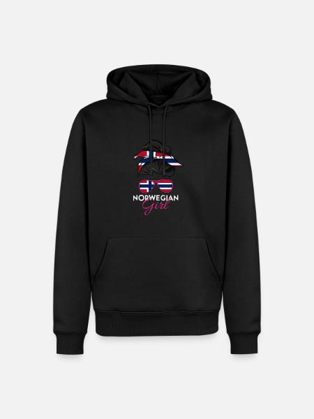 Norvégienne - Sweat à capuche Premium bio Homme - noir