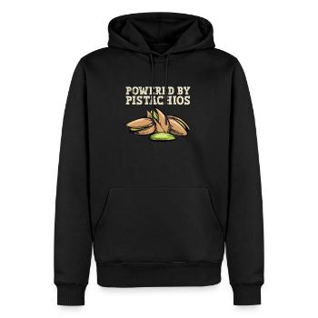 Steak - Männer Premium Bio Hoodie - Schwarz - Vorne - Nico (187cm)