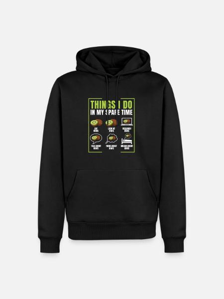 Kiwi - Men’s Premium Organic Hoodie - black