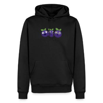 Blauberren Blauberre Geschenk - Männer Premium Bio Hoodie - Schwarz - Vorne - Nico (187cm)