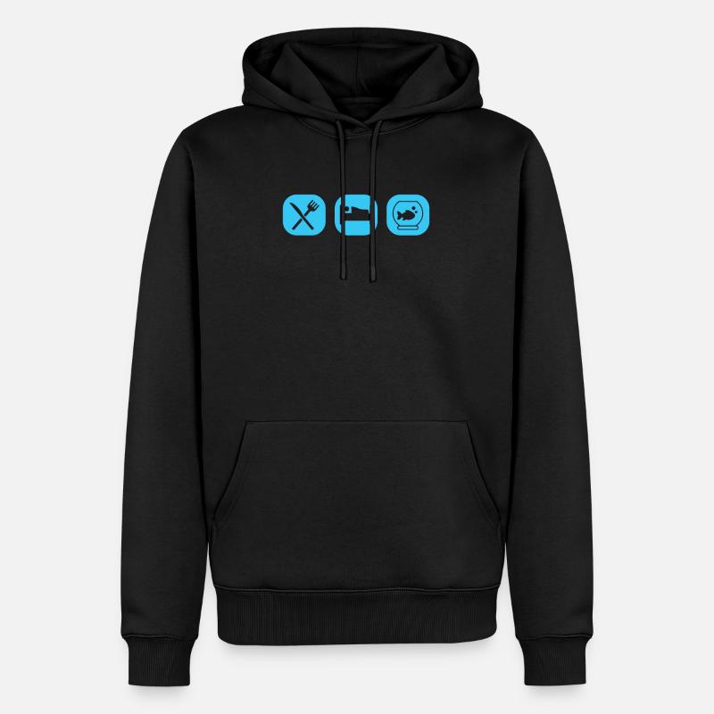 Reef Aquarium - Männer Premium Bio Hoodie - Schwarz