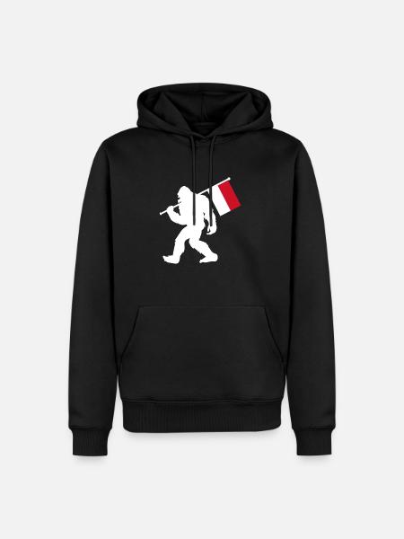 Monaco - Men’s Premium Organic Hoodie - black