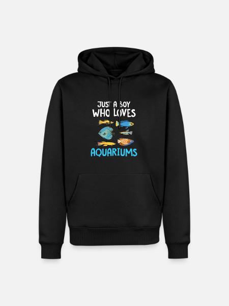 Aquarium - Men’s Premium Organic Hoodie - black