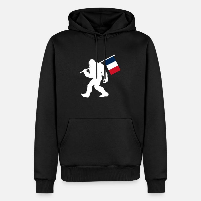 Frankreich - Männer Premium Bio Hoodie - Schwarz