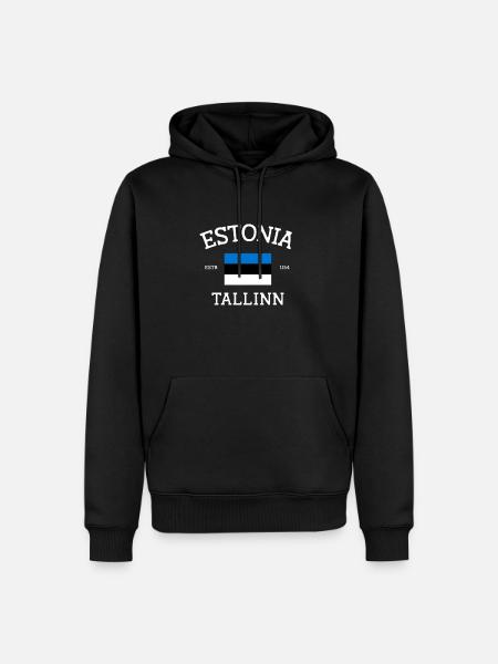 Estonia - Men’s Premium Organic Hoodie - black