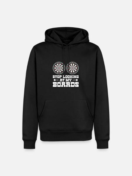 Darts - Männer Premium Bio Hoodie - Schwarz