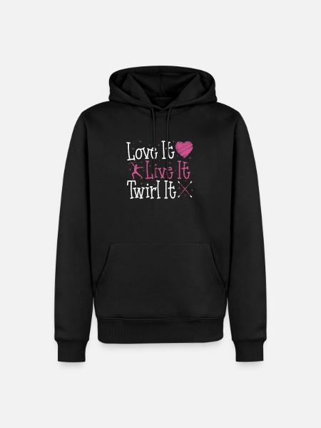 Baton Twirling Baton Twirler Geschenk - Männer Premium Bio Hoodie - Schwarz