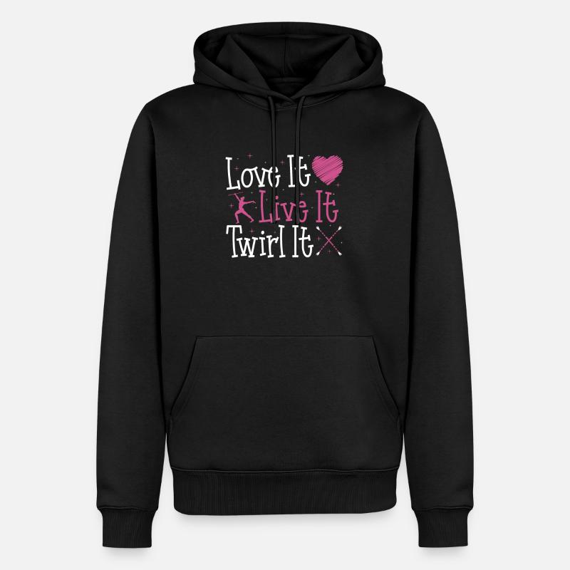 Baton Twirling Baton Twirler Geschenk - Männer Premium Bio Hoodie - Schwarz