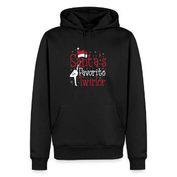 Bâton Twirling Bâton Twirler cadeau - Sweat à capuche Premium bio Homme - noir - Devant - Nico (187cm)
