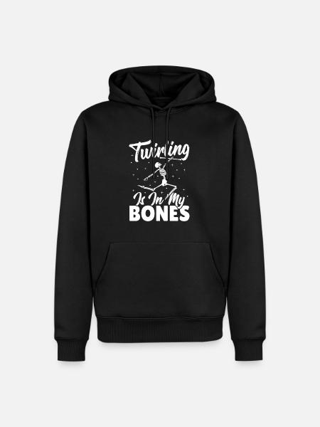 Baton Twirling Baton Twirler Gift - Men’s Premium Organic Hoodie - black