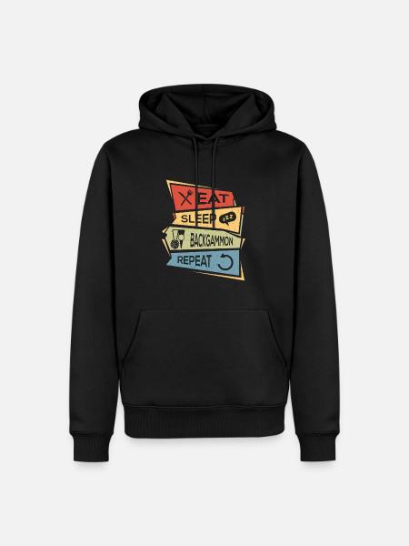 Backgammon - Men’s Premium Organic Hoodie - black