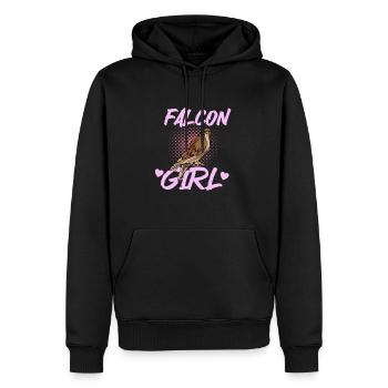 Falknerei Ornithologie Geschenk - Männer Premium Bio Hoodie - Schwarz - Vorne - Nico (187cm)