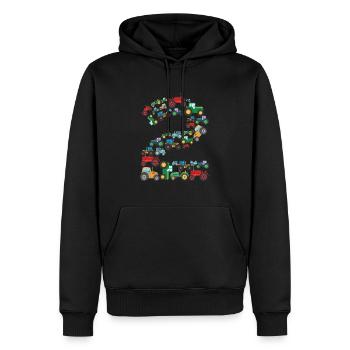 Traktorliebhaber Lustiges Traktorgeschenk - Männer Premium Bio Hoodie - Schwarz - Vorne - Nico (187cm)