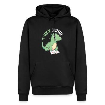 Cadeau pour les fans de Mahjong - Sweat à capuche Premium bio Homme - noir - Devant - Nico (187cm)