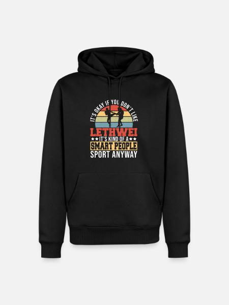 Lethwei Burmese Gift - Men’s Premium Organic Hoodie - black