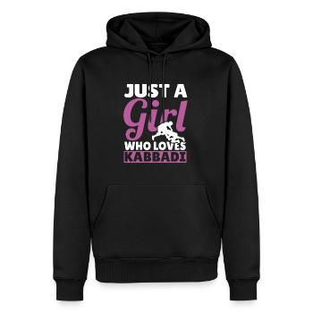 Geschenk für Kabaddi Liebhaber - Männer Premium Bio Hoodie - Schwarz - Vorne - Nico (187cm)