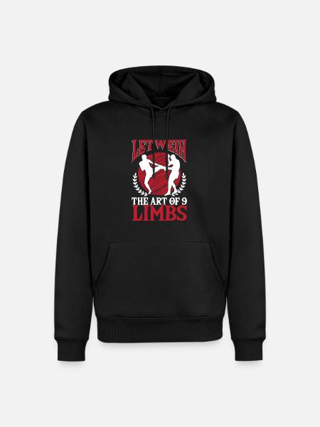 Lethwei Burmese Gift - Men’s Premium Organic Hoodie - black