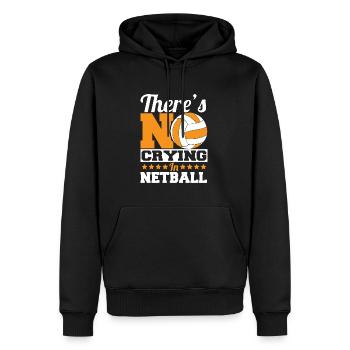 Liebe Netball Netballspieler Geschenk - Männer Premium Bio Hoodie - Schwarz - Vorne - Nico (187cm)