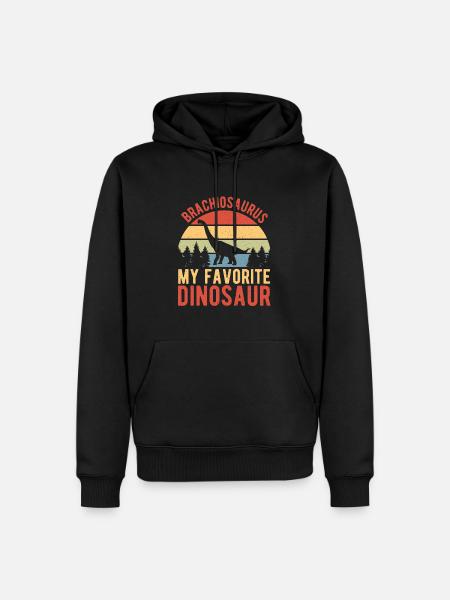 Brachiosaurus Dinosaur Gift - Men’s Premium Organic Hoodie - black