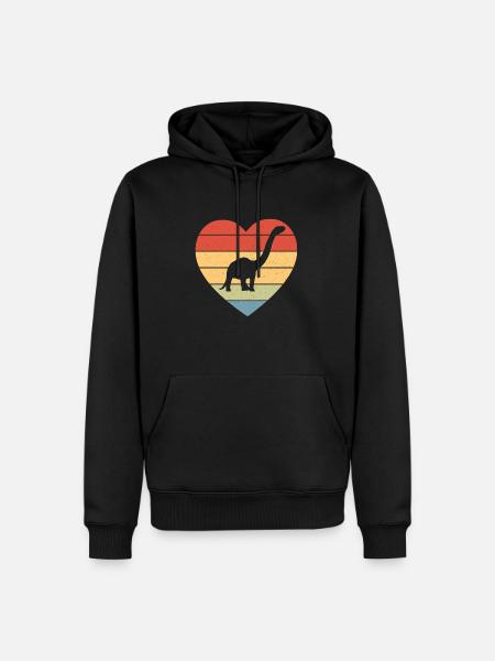 Brontosaurus Dino Gift - Men’s Premium Organic Hoodie - black