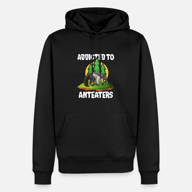 Cher cadeau de fourmilier - Sweat à capuche Premium bio Homme - noir