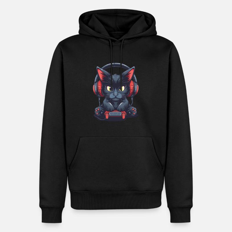 Schwarzes Videospiel - Männer Premium Bio Hoodie - Schwarz