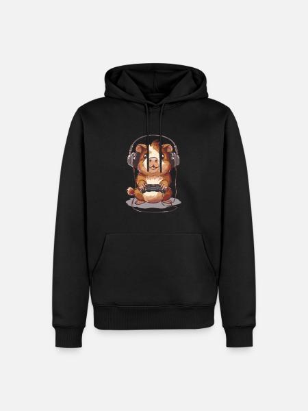 Guinea Video Game - Men’s Premium Organic Hoodie - black