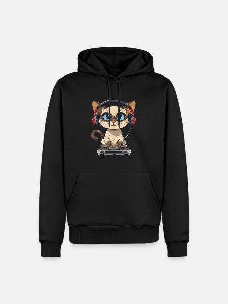 Siamese video game - Men’s Premium Organic Hoodie - black