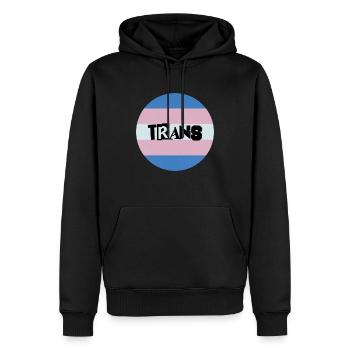 Trans Punk - Men’s Premium Organic Hoodie - black - Front - Nico (187cm)