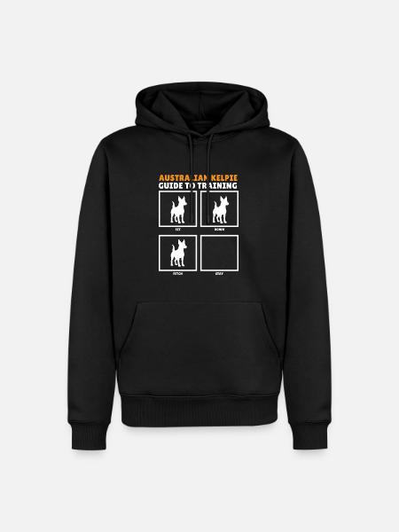 Kelpie Dog Gift - Men’s Premium Organic Hoodie - black
