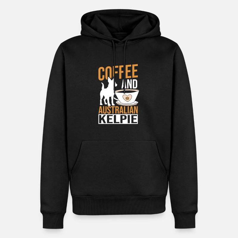 Kelpie-Hund-Geschenk - Männer Premium Bio Hoodie - Schwarz