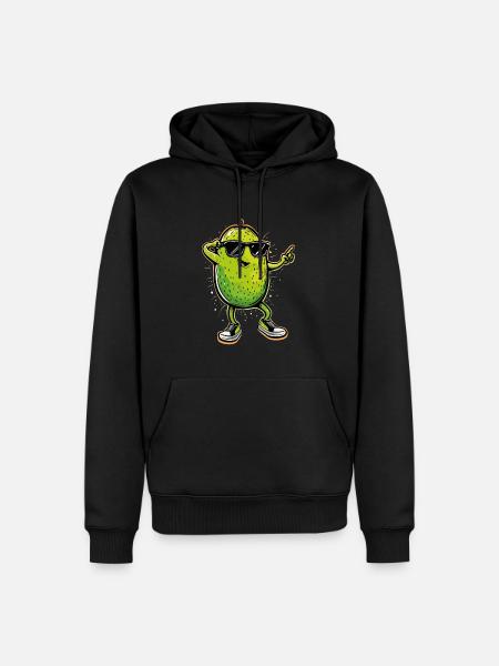Kiwi Dabbing - Sweat à capuche Premium bio Homme - noir