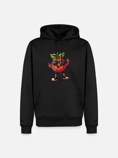 Lychee - Men’s Premium Organic Hoodie - black