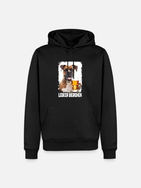 Yummy Beer Boxer - Men’s Premium Organic Hoodie - black