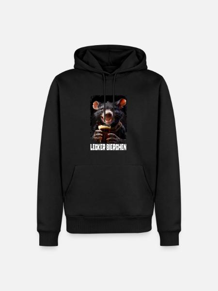 Delicious Beer Tasmanian Devil - Men’s Premium Organic Hoodie - black