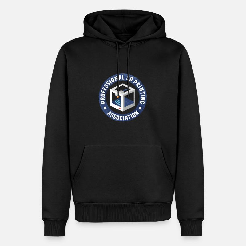 Impression 3D - Sweat à capuche Premium bio Homme - noir