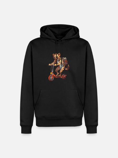 Hyena Roller - Men’s Premium Organic Hoodie - black