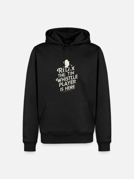 Tin Whistle - Men’s Premium Organic Hoodie - black