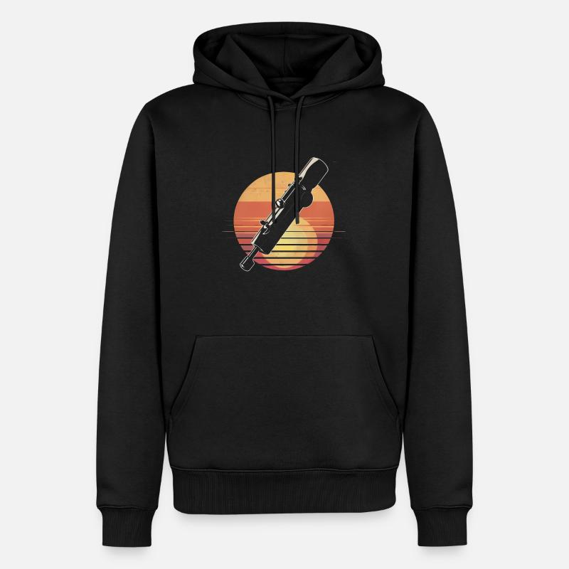 Tin Whistle - Männer Premium Bio Hoodie - Schwarz