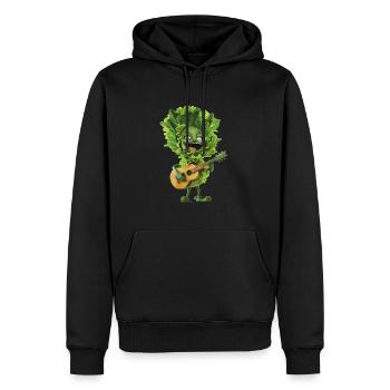 Salat Gitarre - Männer Premium Bio Hoodie - Schwarz - Vorne - Nico (187cm)