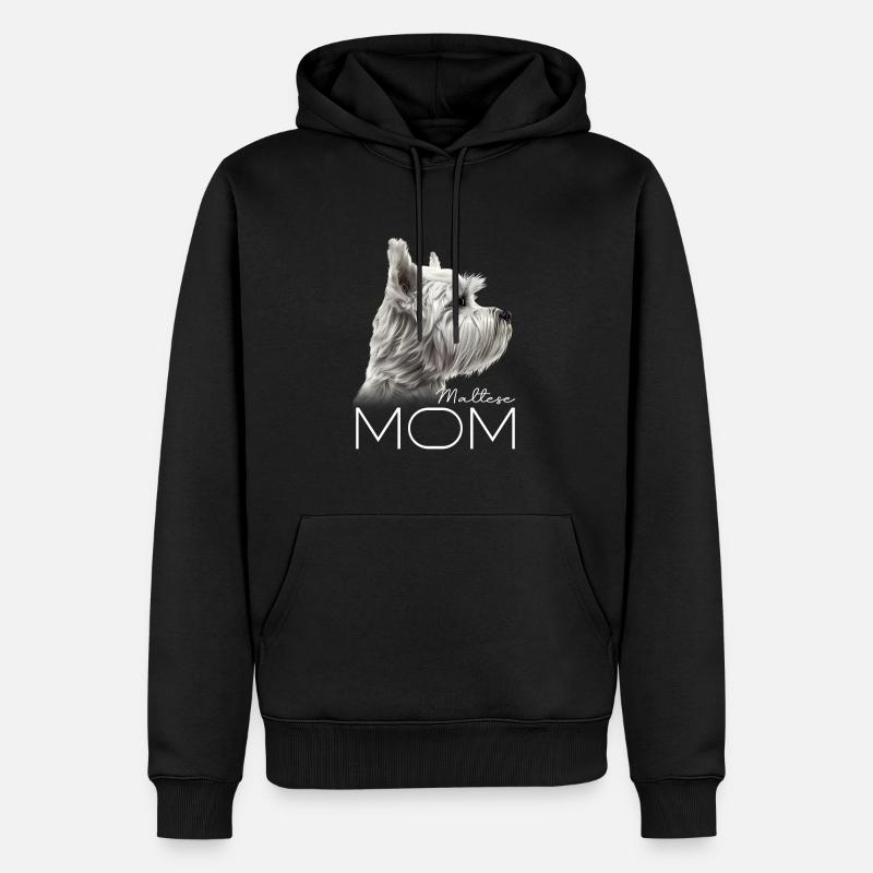 Maman maltaise - Sweat à capuche Premium bio Homme - noir